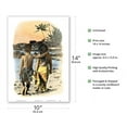 thumbnail image 2 of Young Sweethearts - Hawaiian Children (Keiki) Walk on the Beach - From an Original Hand Colored Photograph by Himani - Master Art Print 10in x 14in, 2 of 4