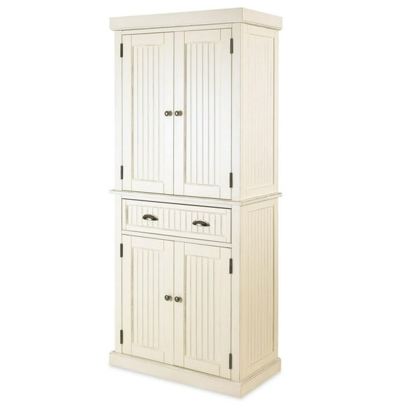 Homestyles Nantucket Wood Pantry in Off White