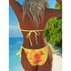 thumbnail image 4 of Trajes de baño para mujer Traje de baño de bikini sólido con almohadilla para el pecho para mujer Traje de baño dividido Bañador y faldas de baño Trajes de baño de 3 piezas para mujer, 4 of 6