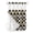 Black, variant on No Hook Cloth Fabric Shower Curtain with Snap in Liner, Grenade Brown Buffalo Plaid Waterproof Shower Curtains Set with See Through Top Window, Modern Abstract Art Checkered Bath Curtains 36"x72"