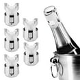 thumbnail image 3 of Sellador de Botellas de Tapón de Botella, Sellador de Champán de Acero inoxidable de 5 piezas, Sellador de vino para Bar para el Hogar, 3 of 7