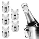 thumbnail image 1 of Tapón De Champán De Acero Inoxidable, Sellador De Tapón Para Botella De Bebidas Y Vino, Para Uso En Bares Domésticos, 5 Uds., 1 of 7