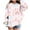 Pink, variant on Oversized Sweatshirt for Girls Size 10/12 Cute Print Hoodies with Pocket Tween Girl Long Sleeve Fall Tops 4-13T, Pink, 5 Years