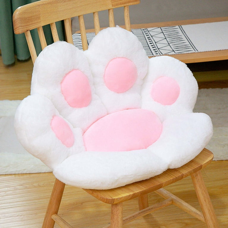 Hot Cat Paw Plush Chair Cushion Child Kids Seat Cushion Sofa Back Pillow Mat