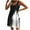 F Multicolor, variant on Plus Size Dress Women's Casual With Pockets Summer Boho Beach Dress T-Shirts Dress V Neck Loose Tank Dresses Multicolor L