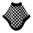 thumbnail image 2 of Fewfanhot Faux Fur Trim Plaid Print Poncho Cape, Thick Warm Fleece Lined Wrap Shrug Coat for Women Fall Winter, 2 of 5