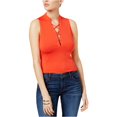 thumbnail image 2 of Camiseta sin mangas Guess con cordones para mujer Naranja Mediana, 2 of 2