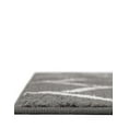 thumbnail image 4 of Unique Loom Trellis Frieze Collection Area Rug - Rounded (5' Square Dark Gray/Ivory), 4 of 7