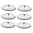 thumbnail image 4 of PAMINGONO 6Pcs Cups Lid Silver Round Stainless Steel Insulation for Daily Use, 4 of 8