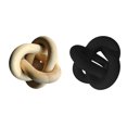 thumbnail image 1 of 2x Cadena de madera con eslabones, decoración campestre, decoración de escritorio, armario, nudo de madera Color Madera Negro, 1 of 9