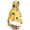 A-Yellow, variant on NIEWTR Hooded Plush Robe for Boys Girls Flannel Fluffy Winter PJ Robe With Pockets Soft Long Sleeve Plush Bathrobe(7-16 Years)