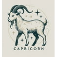 thumbnail image 2 of Capricorn Zodiac Sign Adult Sand Long Sleeve Hoodie-Medium, 2 of 3