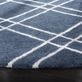 thumbnail image 3 of Safavieh Himalaya Maralyn Geometric Wool Area Rug, Navy/Silver, 6' x 6' Round, 3 of 7