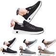 thumbnail image 5 of NOKIO Mens Hiking Sneakers S𝗅ip On Elastic Strap Sport Shoes Comfortable Soft Sole Running Shoes Breathable Knit Non-S𝗅ip Athlet𝗂c Shoes Wide Width Casual Walking Shoes for Back to College, 5 of 9