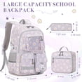 thumbnail image 2 of Inadays School Backpacks for Teens 3PCS Set Middle School Bookbag Students Lightweight Durable Casual Outdoor Daypack College, 2 of 7