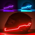 thumbnail image 4 of LED Light Motorcycle Helmet Kit Night Riding Signal M 3 Bar Flashing Stripe, 4 of 9