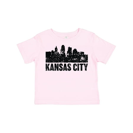 

Inktastic Kansas City Skyline Grunge Gift Toddler Boy or Toddler Girl T-Shirt