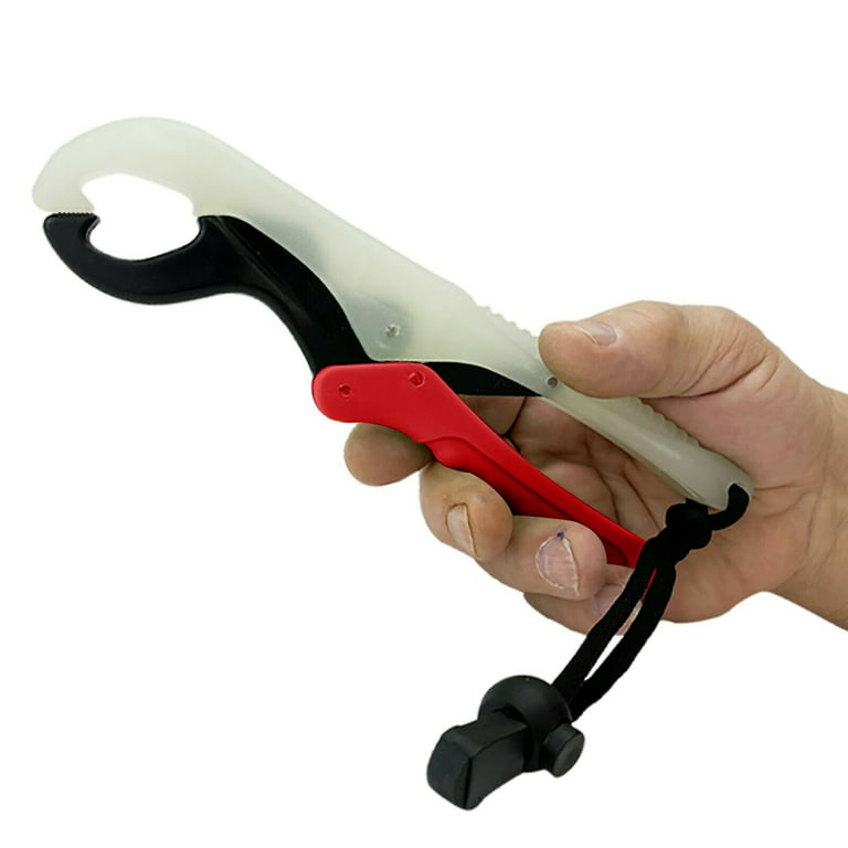 UFISH Fishing Lip Grip Tool Hook Remover Fish Gripper Plastic Pliers  Grabber Holder 