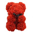 thumbnail image 4 of Flores artificiales de 25cm, oso rosa, novia, aniversario, Navidad, Día de San Valentín, regalo de cumpleaños para fiesta de boda, 4 of 4