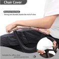 thumbnail image 4 of FKELYI Hummingbird Cherry Floral Print Office Chair Cover Rotating Swivel Chair Slipcover with Armrst Covers Stretch Fabric Backrest & Cushion Seat Cover for Armchair, 4 Pcs Set, 4 of 7