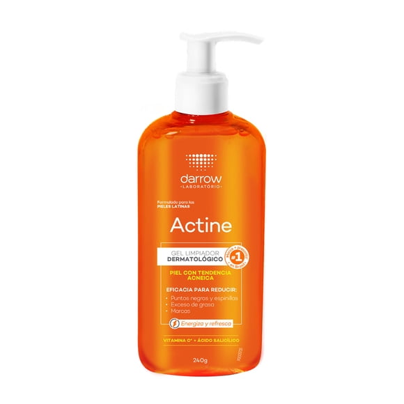 Gel Limpiador Facial Darrow Actine Vitamina C 240g Piel Darrow NA