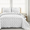 thumbnail image 2 of Lush Decor Scandinavian Floral Floral 3 Piece Quilt Sets, 2 of 9