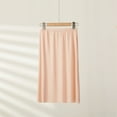 thumbnail image 4 of Bjutir Women Skirt Fashion Summer Semi Breathable Inner With Glare Mid Length Ice Silk Ultra Thin Traceless Skirt Pink L, 4 of 7