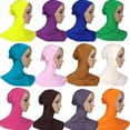thumbnail image 2 of SPRING PARK 15 Colors Women's Solid Color Muslim Modal Full Cover Hijab Cap Islamic Head Wear Hat Casual Underscarf, 2 of 3