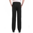 thumbnail image 4 of Ketyyh-chn99 Mens Pants Linen Wide Leg Pants Loose Fit Elastic Waist Pants Black,4XL, 4 of 5