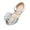 Silver, variant on Cathalem Toddler Girls Sandals Girls Sandals Heel Dress Open Toe Sandals Princess Flower Wedding Party for Little Kid/Big Kid (Silver,1)