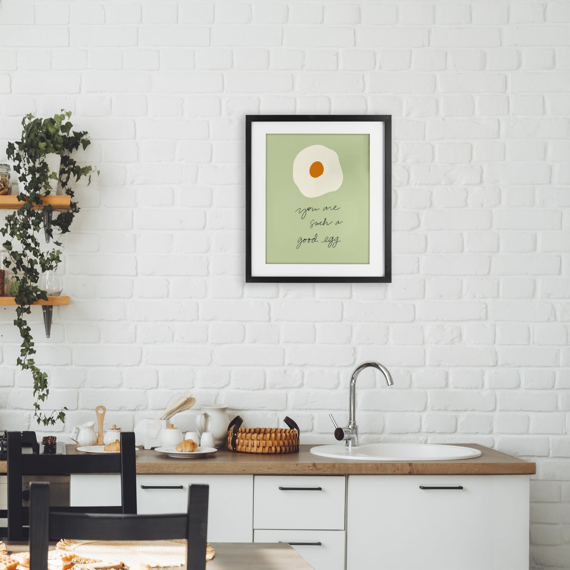 Stupell Industries You Are A Good Egg Black Framed Print Under Glass, design by SD Graphics Studio
