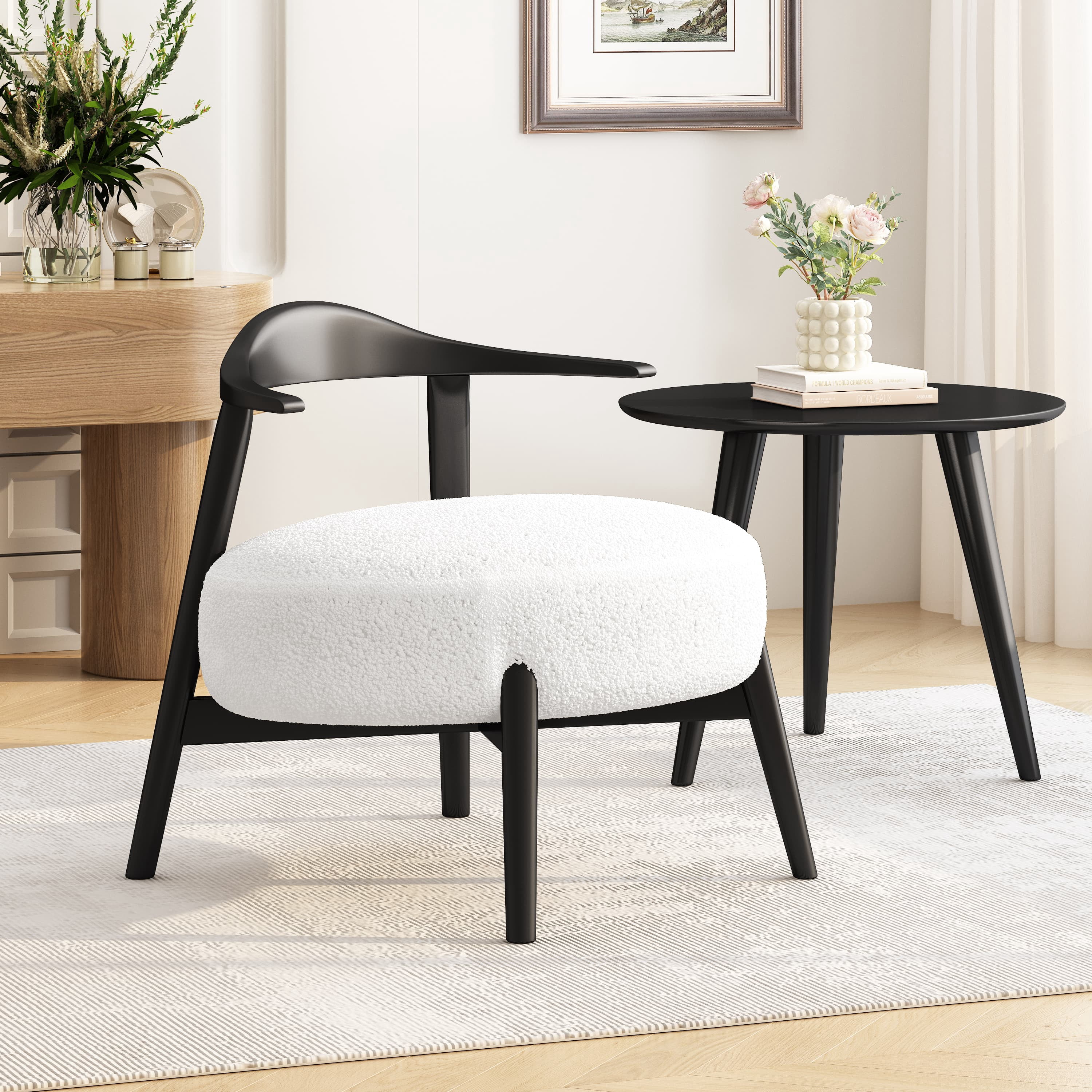 MAYEERTY Modern Accent Chair - Cozy Stylish for Living Room