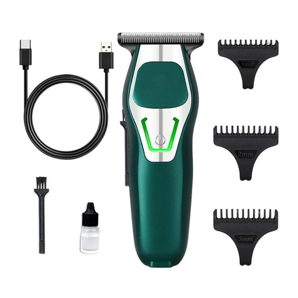 Recortadora de pelo eléctrica jinwen recargable Verde