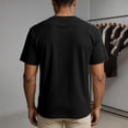thumbnail image 6 of Stamzod Mens Shirts Summer V-Neck Corduroy Pullover Tops Loose Casual Short Sleeve T-Shirts Plus Size Men Clothing Black L, 6 of 9