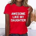 thumbnail image 4 of Tops Cortos para Mujeres Casual de Moda Impreso Cuello Redondo, Camiseta de Manga Corta para el Uso Diario, Fiesta Y Cómodo, 4 of 4