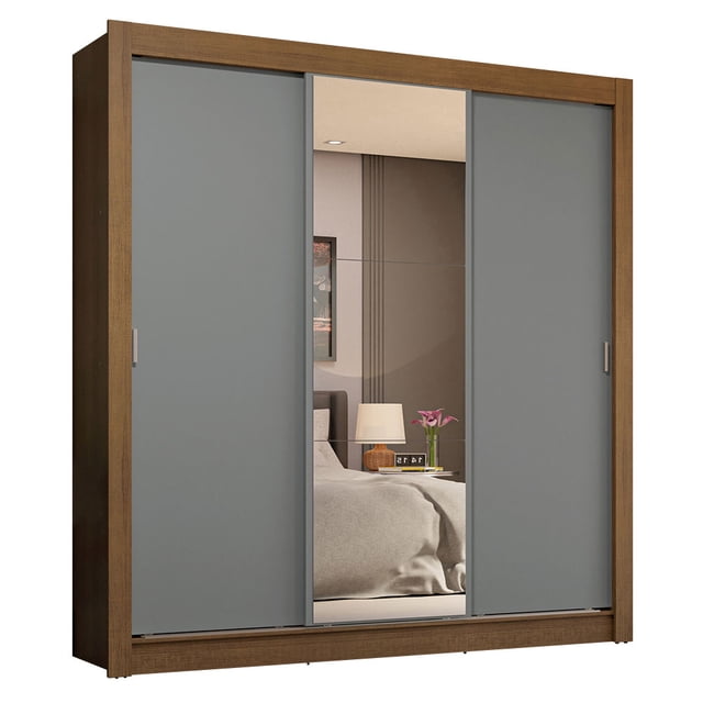 Ropero Closet Madesa Nobre 3 Puertas 1 Espejo BG 3