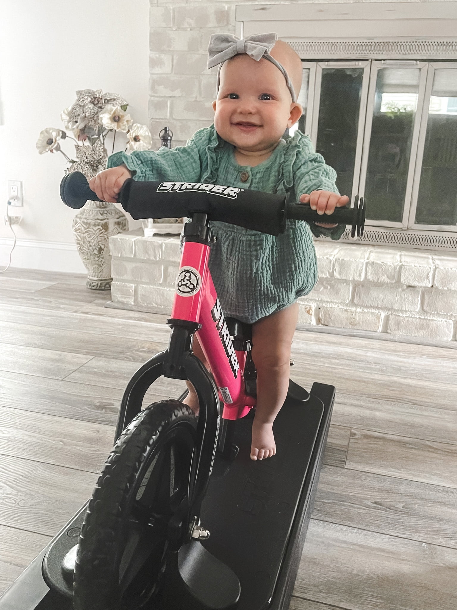 Strider - 12 Sport 2-in-1 Rocking Bike for Toddlers, Ages 6 Months - 4 Years - Pink