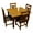 Cherry, variant on Pemberly Row Arts and Crafts Solid Wood Dining Table Set in Oak