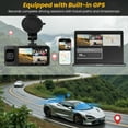 thumbnail image 4 of NEXPOW Cabina Trasera Delantera con Cámara de Tablero WiFi de 3 Canales y 5G, Cámara de Tablero GPS 4K+1080P+1080P para Automóvil con Tarjeta de 64GB, Visión Nocturna WDR, 4 of 11