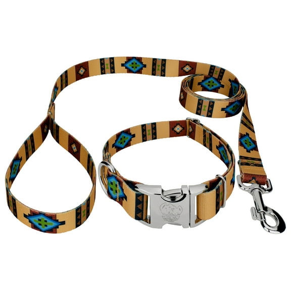 Country Brook Petz® Premium Native Arizona Dog Collar and Leash, Extra Large