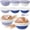 Blue-5.5 x 2.36 Inches-6, variant on Mini Banneton Bread Proofing Basket Kit Red 5.5 x 2.36 Inches 6 Count Sourdough Baking Supplies