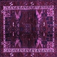 thumbnail image 1 of Ahgly Company Indoor Square Animal Purple Traditional Area Rugs, 3' Square, 1 of 4