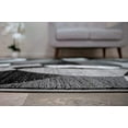 thumbnail image 3 of Tapis Contemporain Moderne Cercles Gris Abstrait 2 x 3, 3 of 5