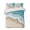 Turquoise, variant on Quilts Twin XL Size, Turquoise Ocean Soft Comforter Bedding Set for Bed, Gradient Brown Shore Sandy Beach Abstract Lightweight Quilted Bedspread with Pillow Cover(2 Pieces) for All Season, 68x98 Inch