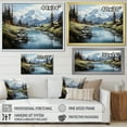 thumbnail image 4 of Designart "Mountain Serenity French Alps painting I" Landscapes Canvas Art Print, 4 of 5
