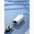 thumbnail image 3 of USB 2.0 to RJ45 Network Card 10/100Mbps USB Lan RJ45 Network Card USB to Ethernet Adapter for PC Laptop Win 7 8 10 White, 3 of 8