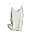thumbnail image 4 of FhsagQ Camisole Sans Manches à Col en V Décontractée Extensible Débardeur Basique pour Femmes Débardeurs pour Femmes à Bretelles Spaghetti Fluide ( Rose Doré TailleTTTG ), 4 of 4