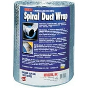 12" x 25' Standard Edge Spiral Duct Wrap Reflective Insulation, Each