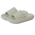 thumbnail image 1 of Pantuflas tipo almohada para mujeres y hombres | Sandalias de ducha House Slides | Cloudsteppers para mujeres | Suela gruesa acolchada., 1 of 5