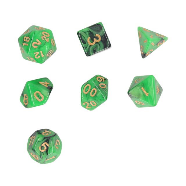 Dados poliédricos de plástico, juego de 4 dados poliédricos de plástico para aprendizaje, juego de dados poliédricos con estándares líderes en la industria